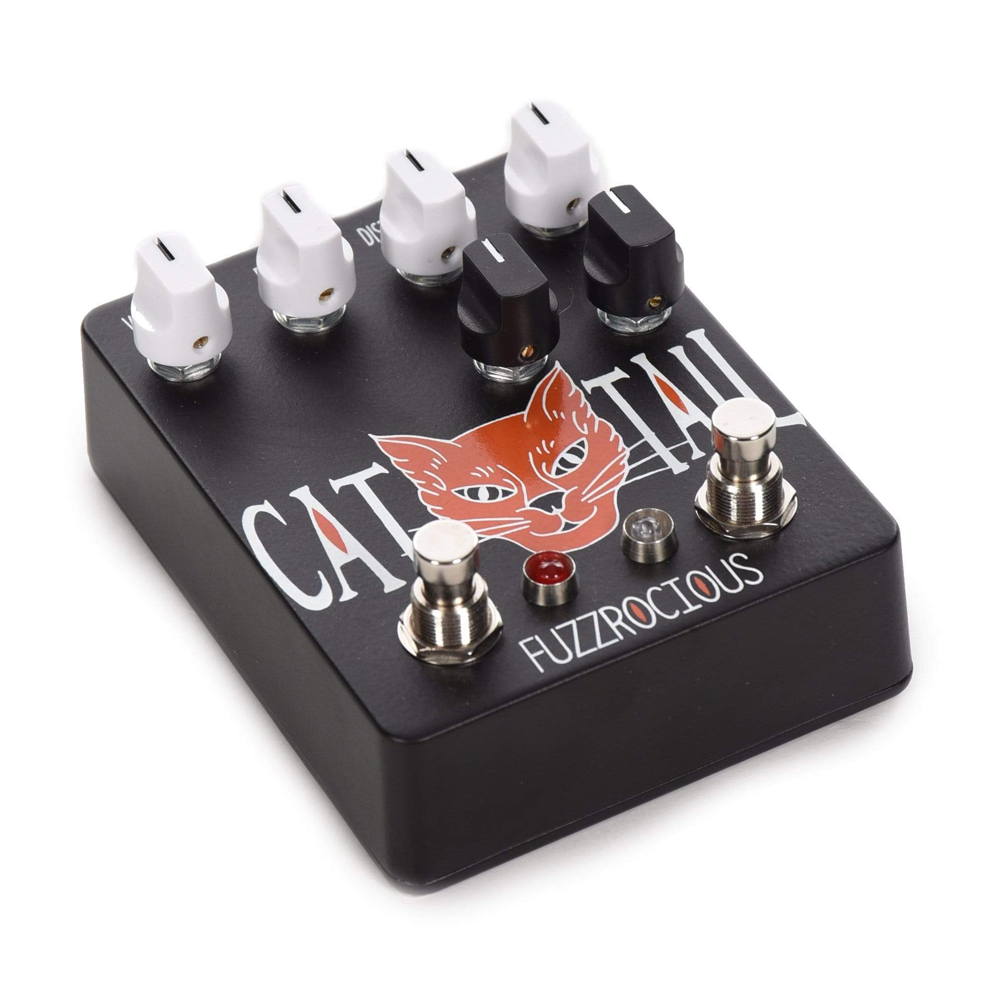 Fuzzrocious Cat Tail Distortion w/ 2nd Distortion Mod Black/Orange Effects and Pedals / Distortion