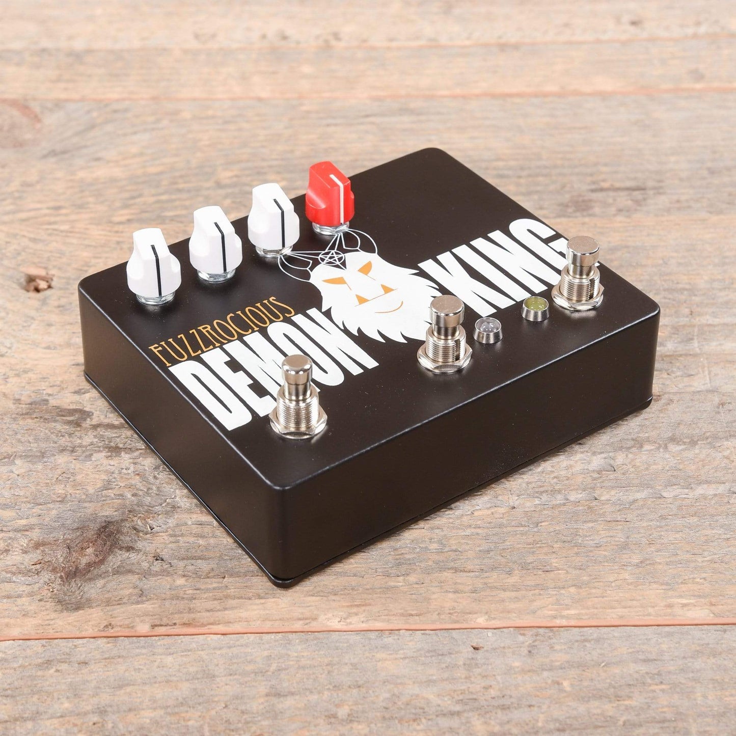 Fuzzrociousn King Med/High Overdrive w/Momentary Feedback Black/Orange Effects and Pedals / Distortion