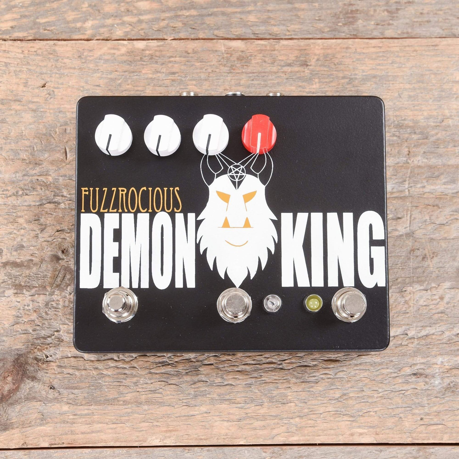 Fuzzrociousn King Med/High Overdrive w/Momentary Feedback Black/Orange Effects and Pedals / Distortion