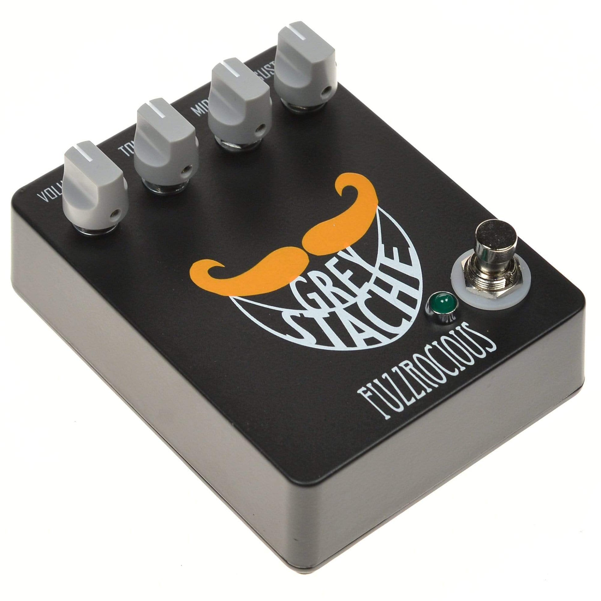 Fuzzrocious Grey Stache Muff Fuzz w/ Diode Mod Black/Orange Effects and Pedals / Overdrive and Boost