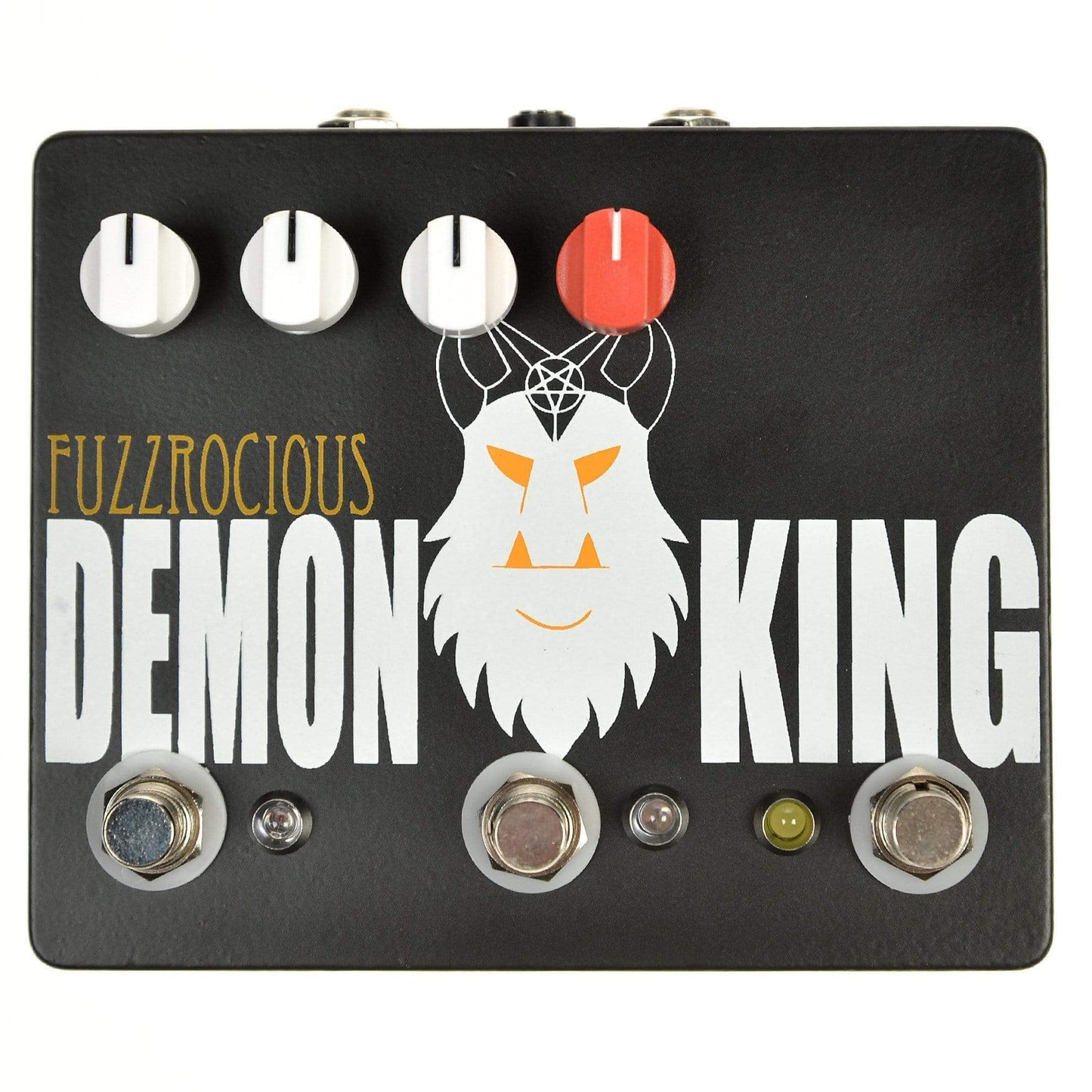 Fuzzrociousn King Med/High Overdrive w/Latching Feedback Black/Orange Effects and Pedals / Overdrive and Boost