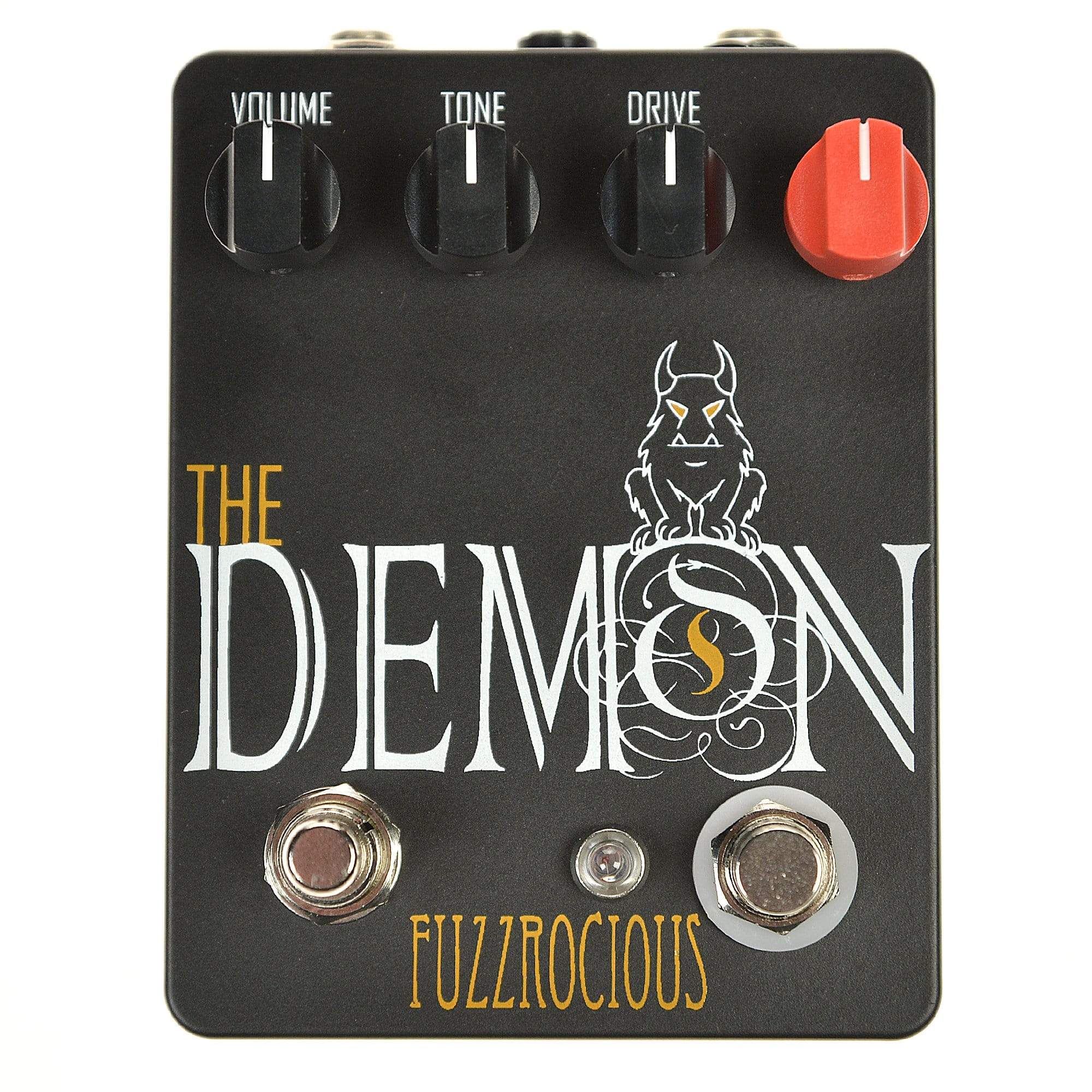 Fuzzrociousn Med/High Overdrive w/Momentary Feedback Mod Black/Orange Effects and Pedals / Overdrive and Boost