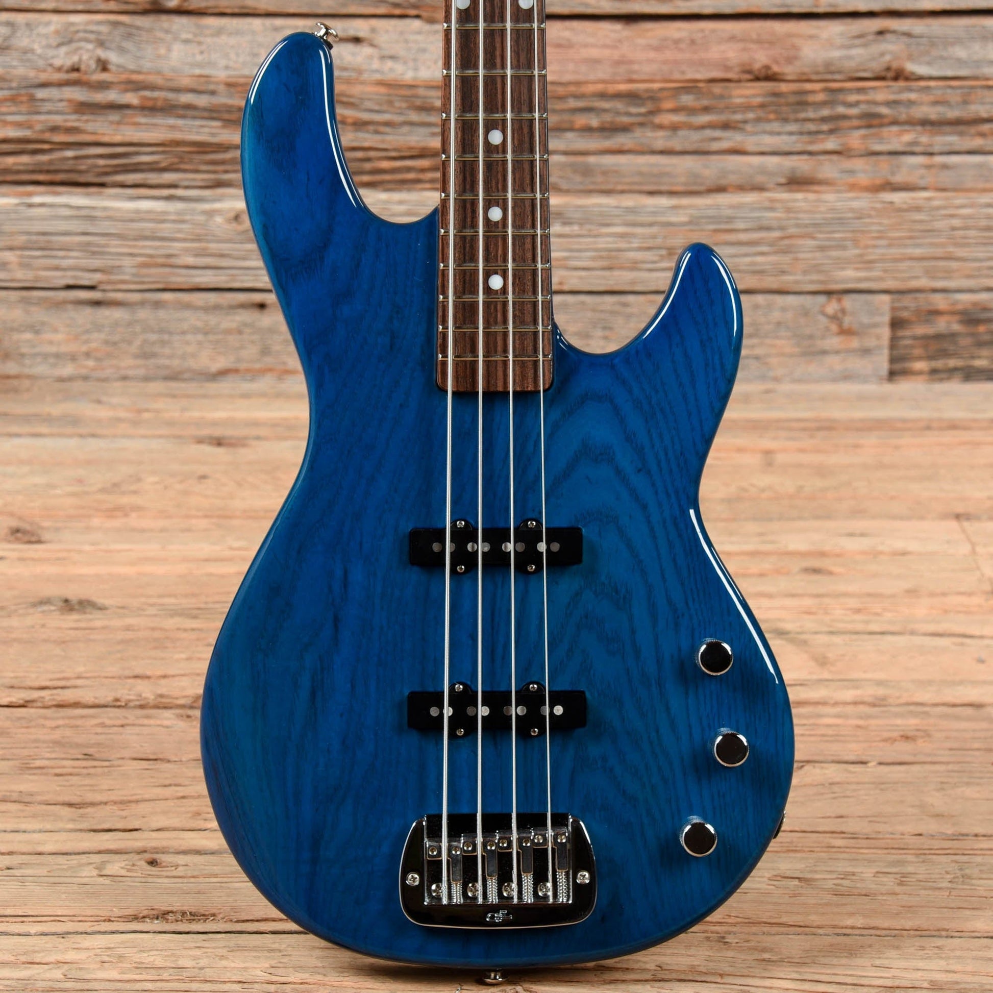 G&L USA JB-2 Transparent Blue Bass Guitars / 4-String