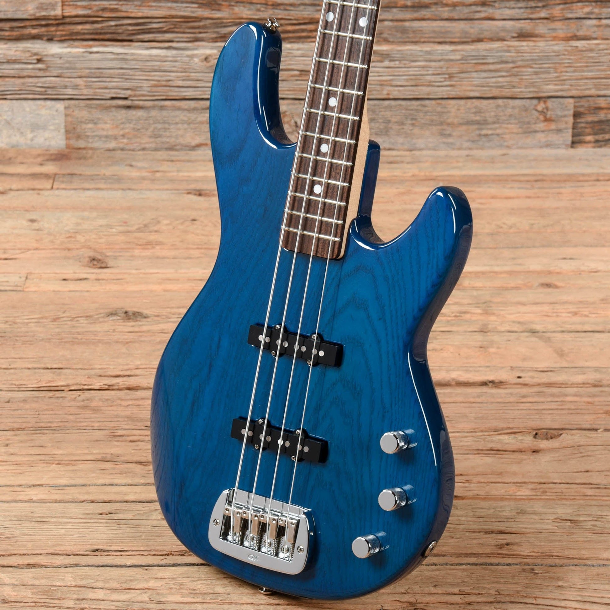 G&L USA JB-2 Transparent Blue Bass Guitars / 4-String