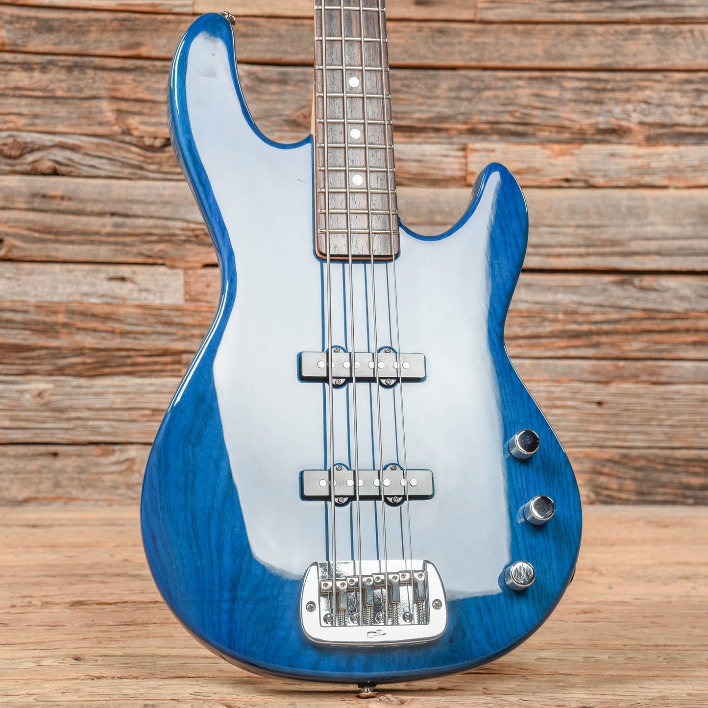 G&L USA JB-2 Transparent Blue Bass Guitars / 4-String