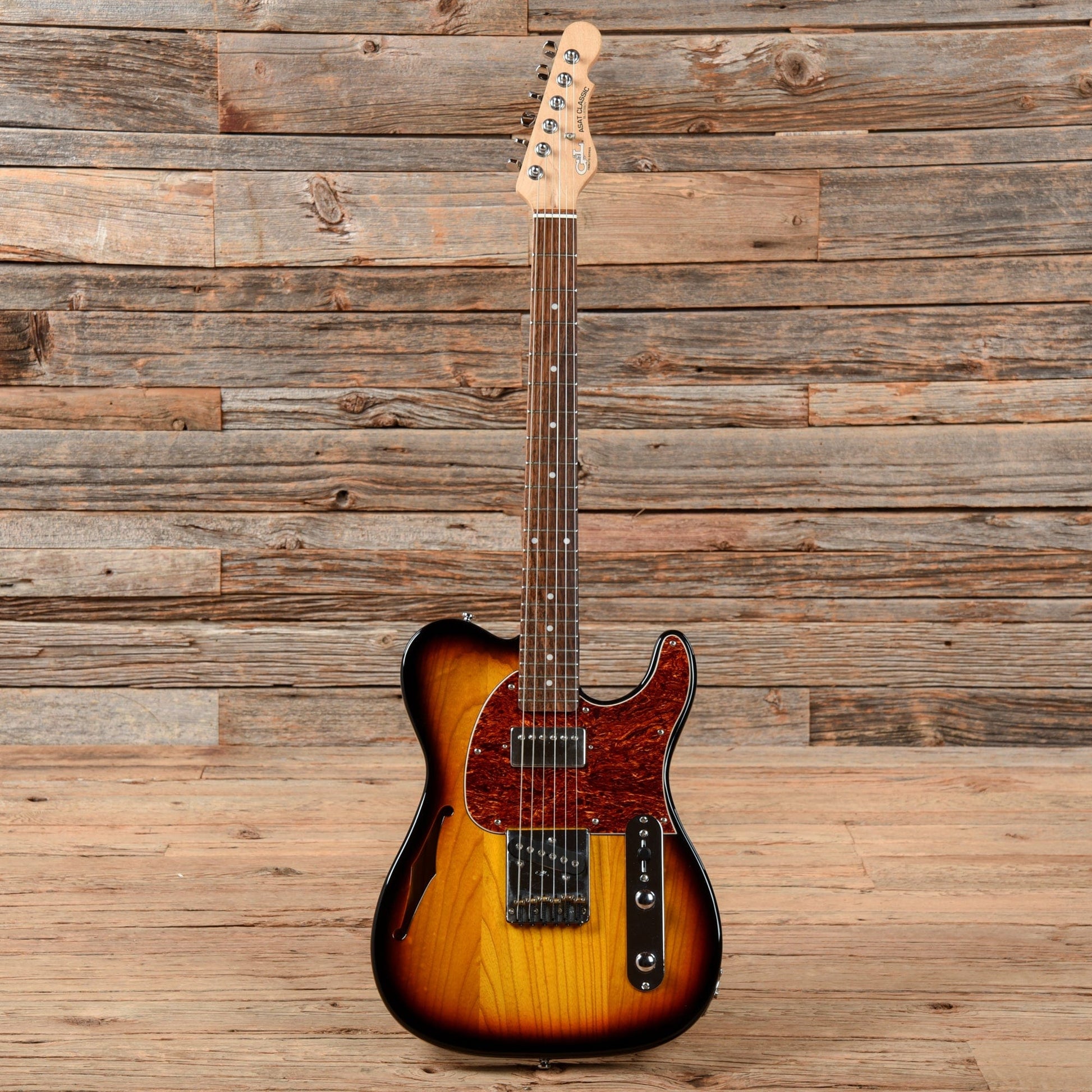 G&L Tribute Series ASAT Classic Bluesboy Sunburst Electric Guitars / Semi-Hollow