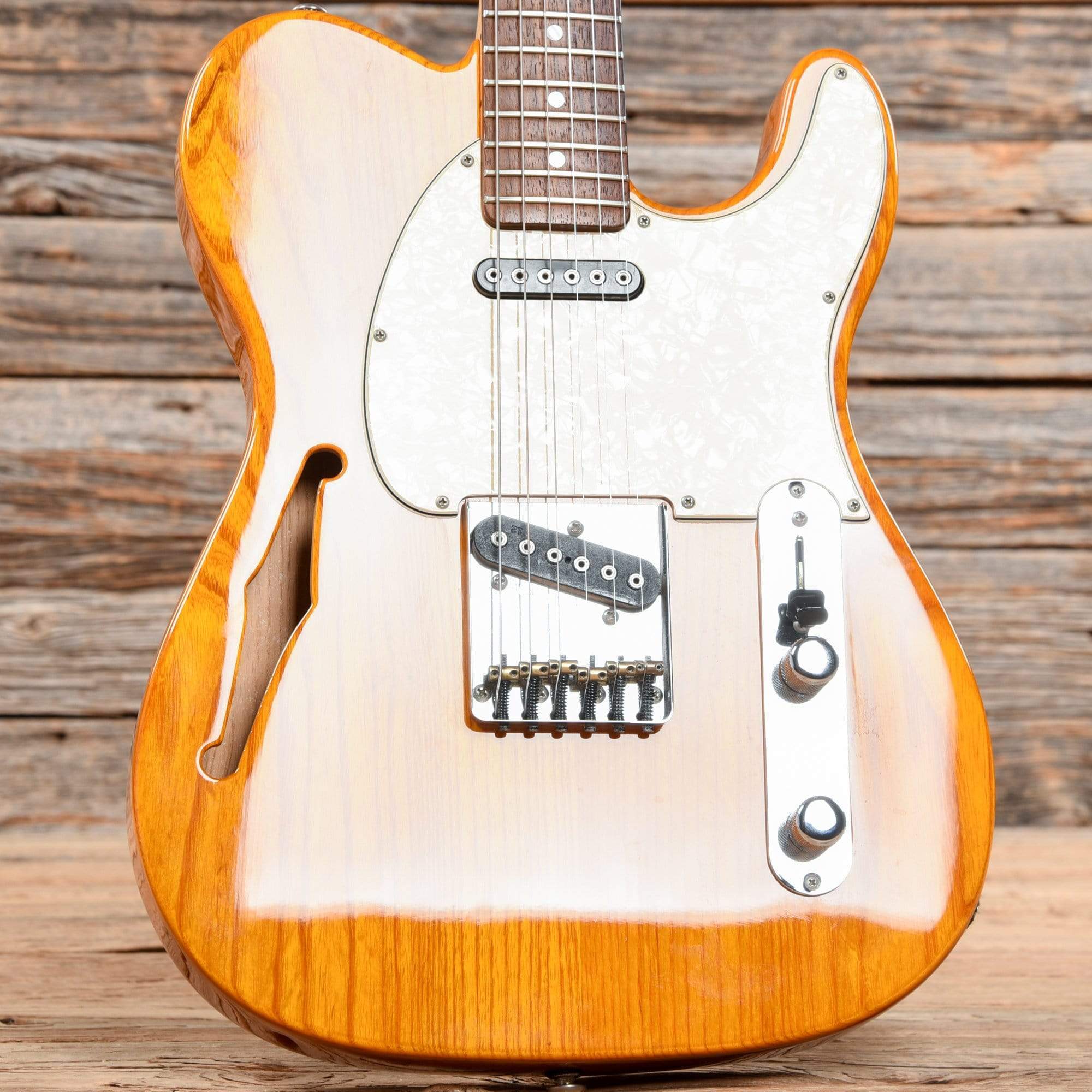 G&L USA ASAT Classic Semi-Hollow Natural – Chicago Music Exchange