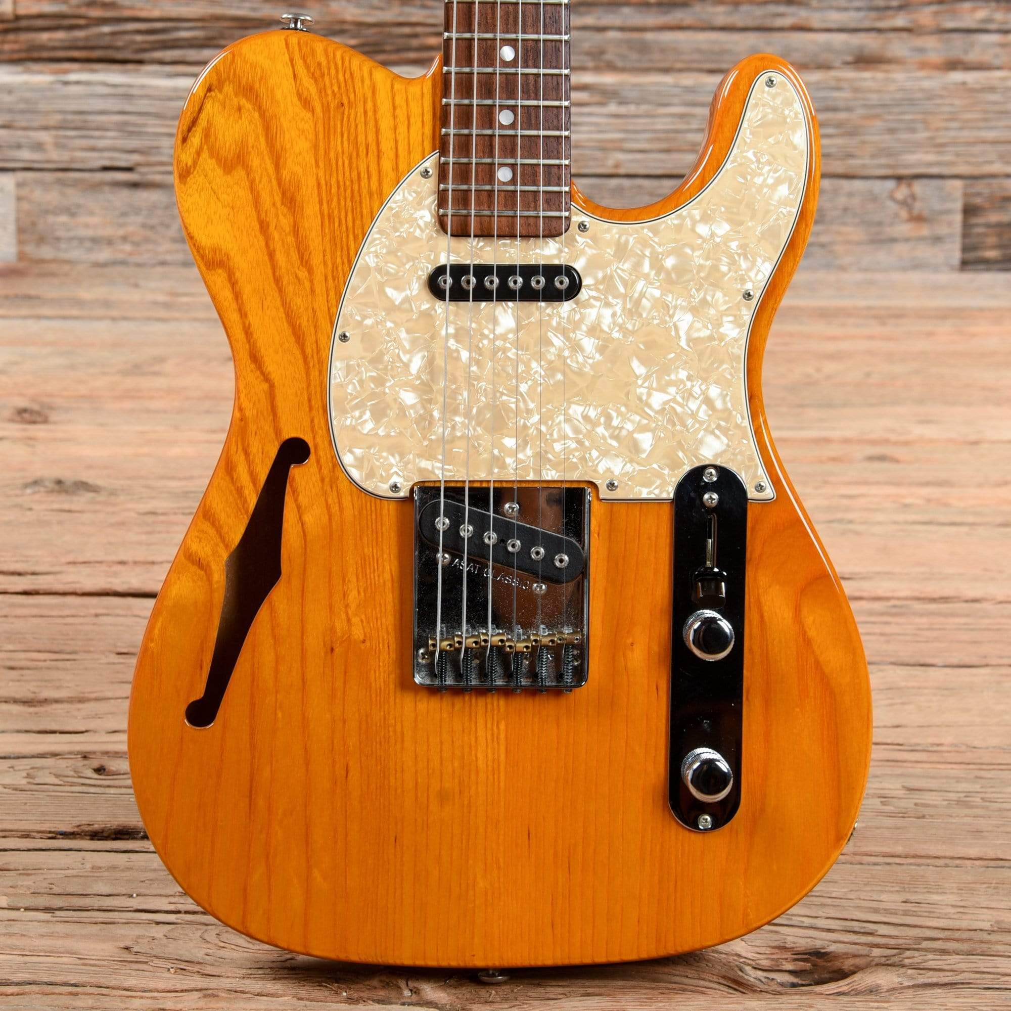 G&L USA ASAT Classic Semi-Hollow Natural – Chicago Music Exchange