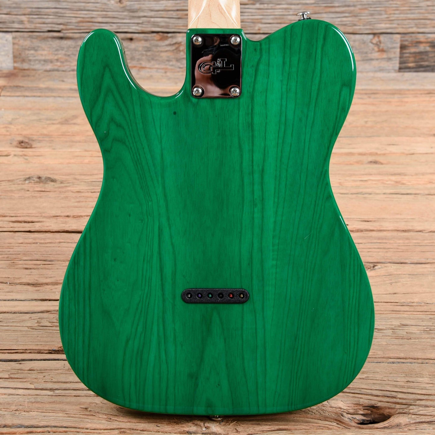 G&L ASAT Classic Transparent Green Electric Guitars / Solid Body