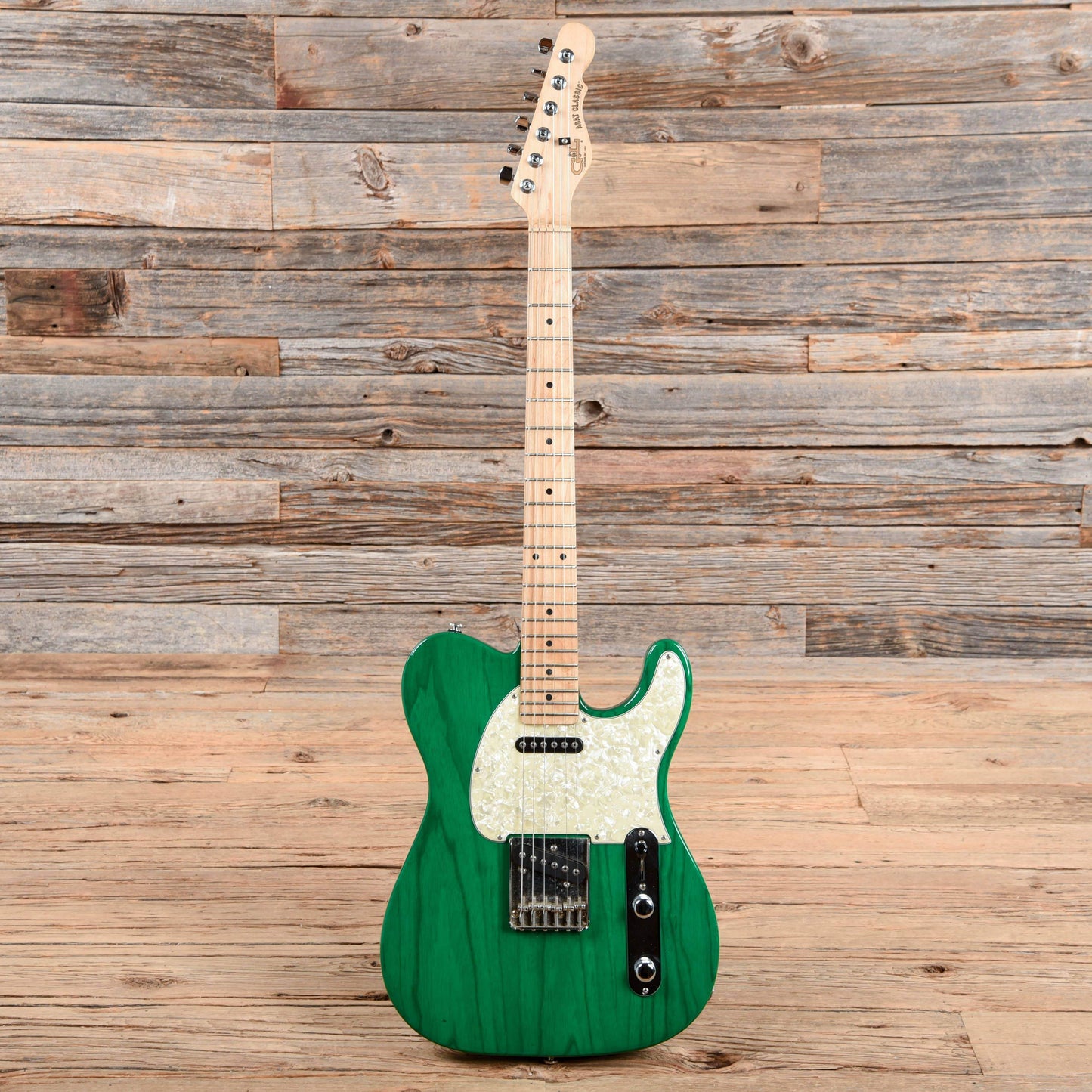 G&L ASAT Classic Transparent Green Electric Guitars / Solid Body