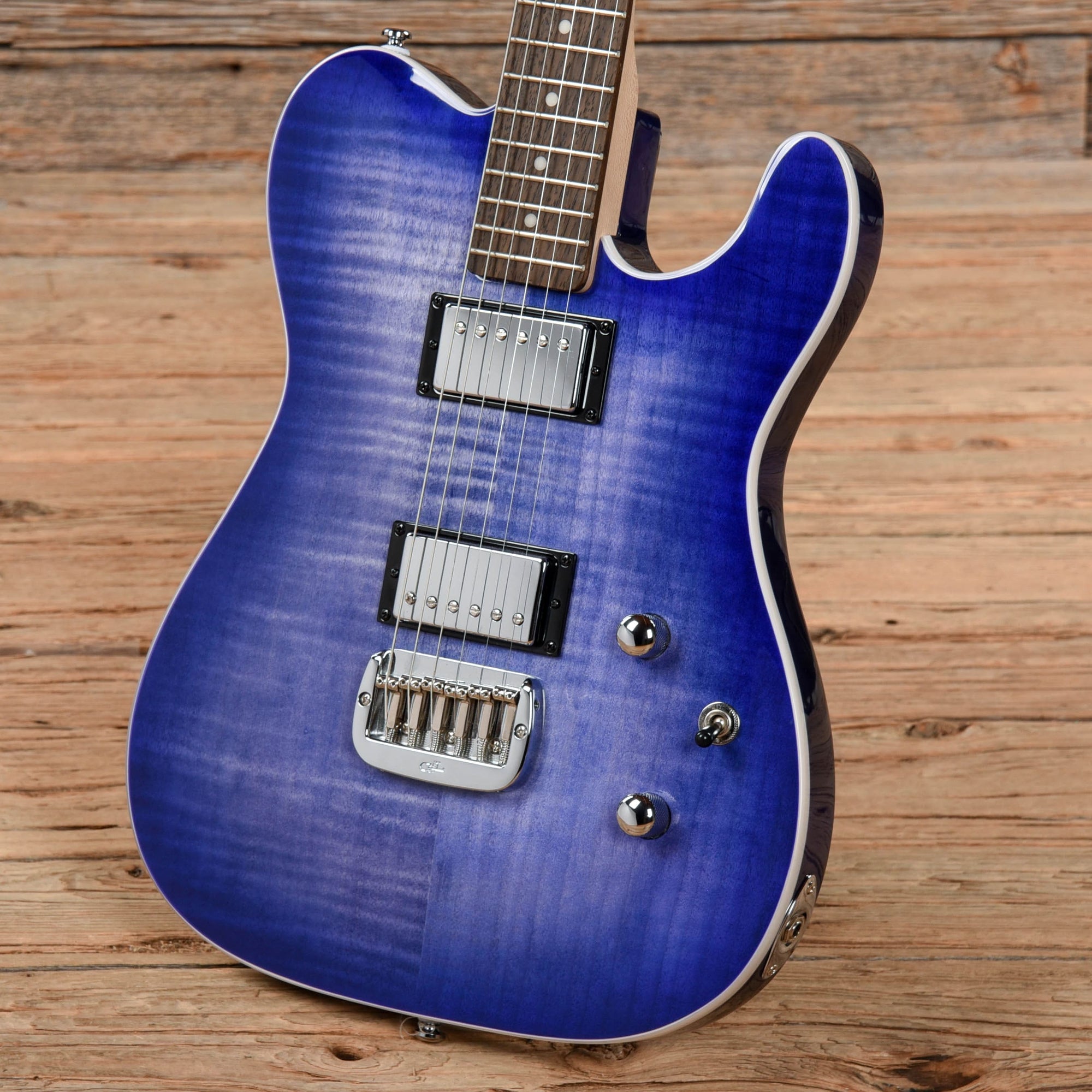G&L Tribute Series ASAT Deluxe Carved Top Bright Blueburst – Chicago ...