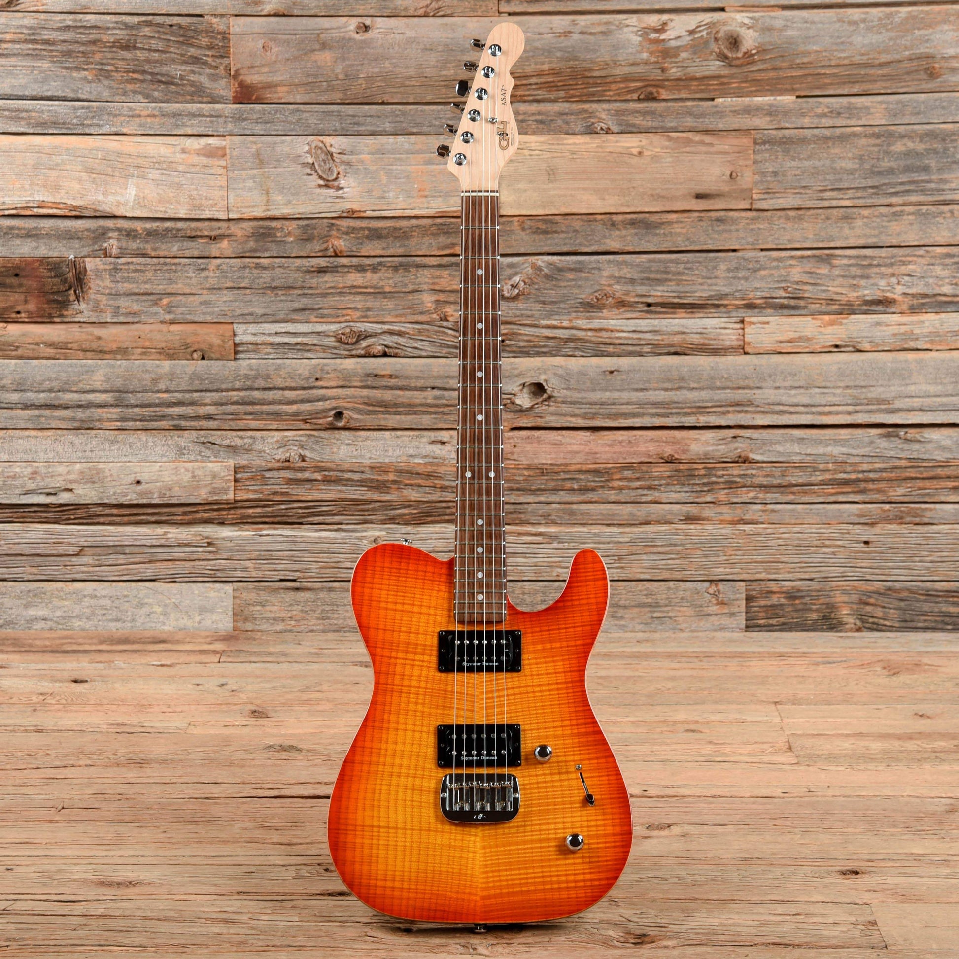 G&L USA ASAT Deluxe Cherryburst 2013 Electric Guitars / Solid Body