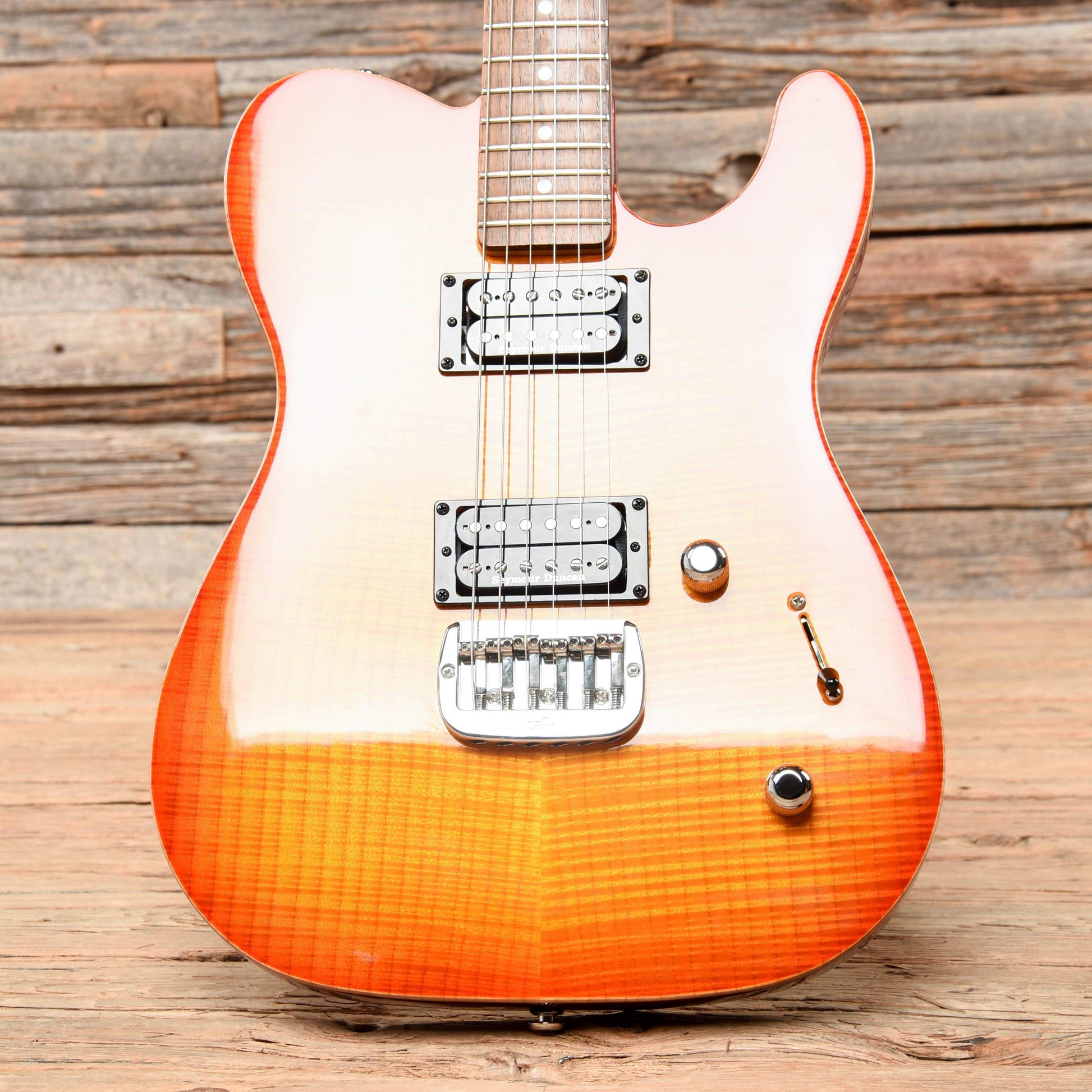 G&L USA ASAT Deluxe Cherryburst 2013 Electric Guitars / Solid Body