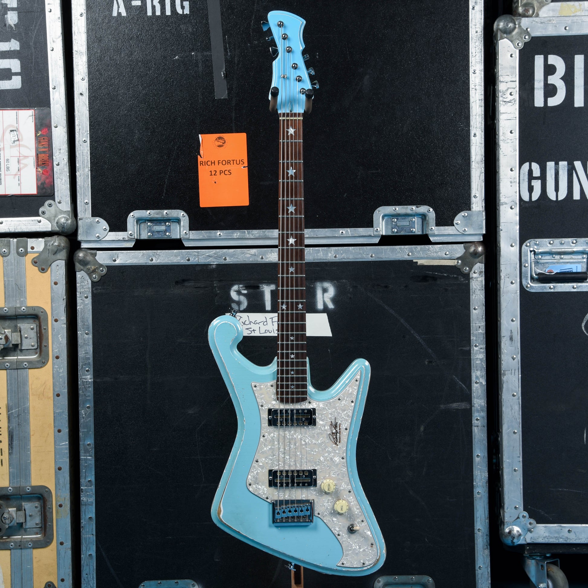 G-Sharp Fortus Signature Model Baritone Sonic Blue Relic