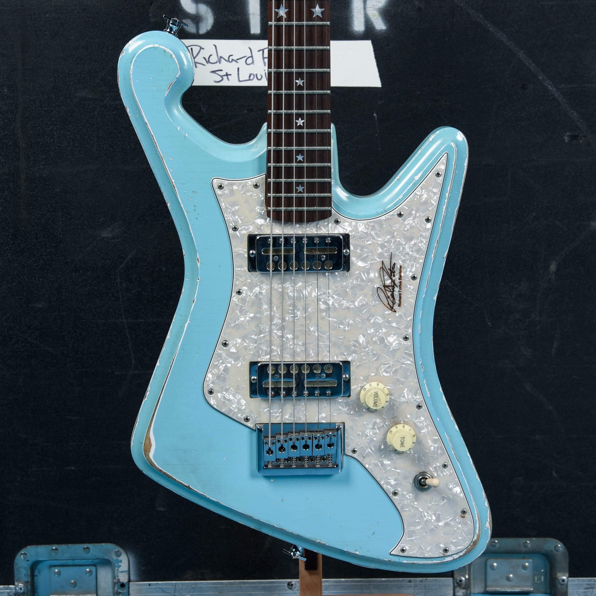 G-Sharp Fortus Signature Model Baritone Sonic Blue Relic