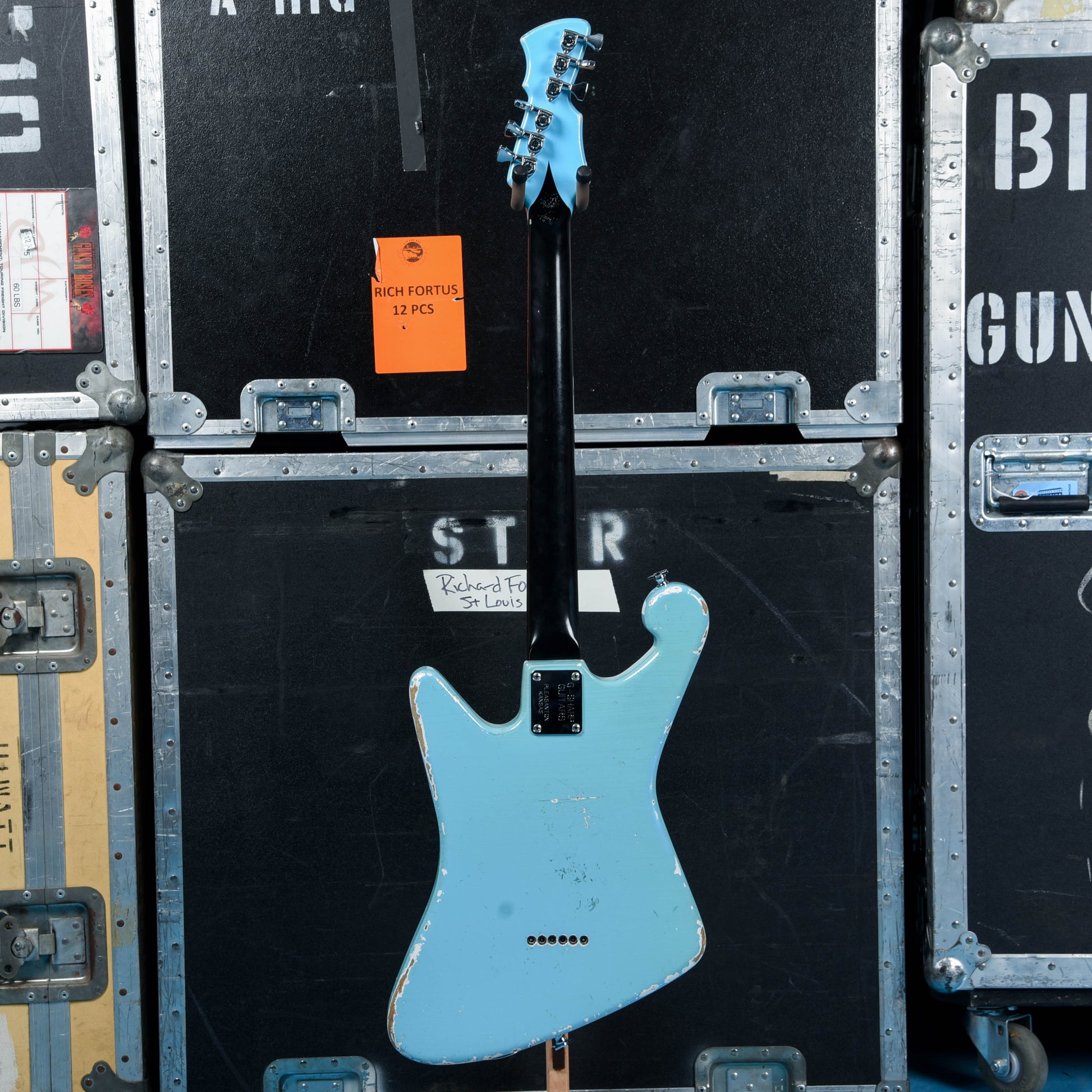 G-Sharp Fortus Signature Model Baritone Sonic Blue Relic