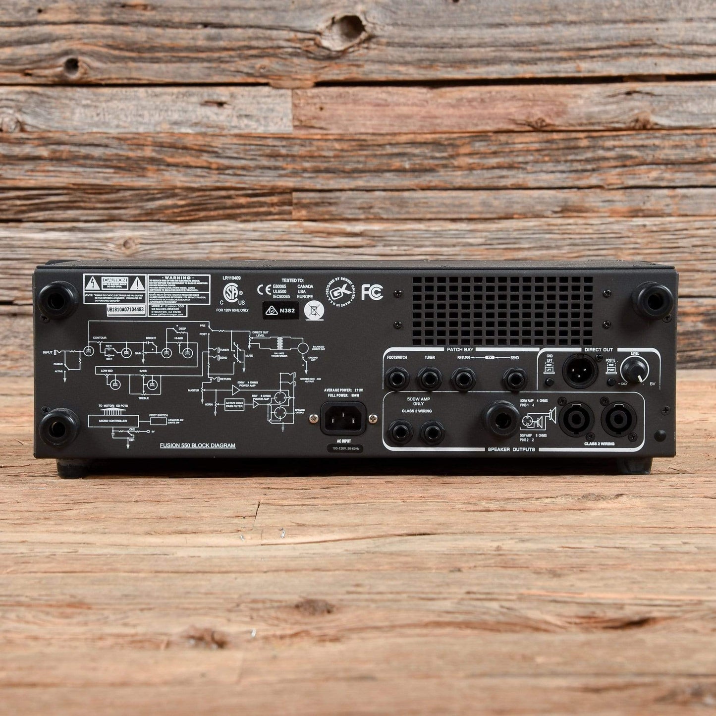 Gallien-Krueger Fusion 550 Hybrid Tube Preamp Bass Head 500+50w Amps / Bass Heads