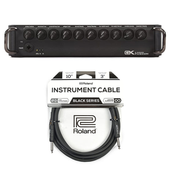 Gallien-Krueger Fusion S 500 500W Ultra Light Bass Head Cable Bundle Amps / Bass Heads