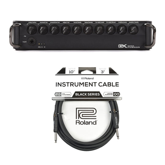 Gallien-Krueger Fusion S 800 800W Ultra Light Bass Head Cable Bundle Amps / Bass Heads