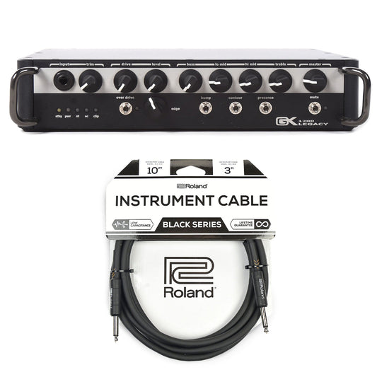 Gallien-Krueger Legacy 1200 1200W Ultra Light Bass Head Cable Bundle Amps / Bass Heads