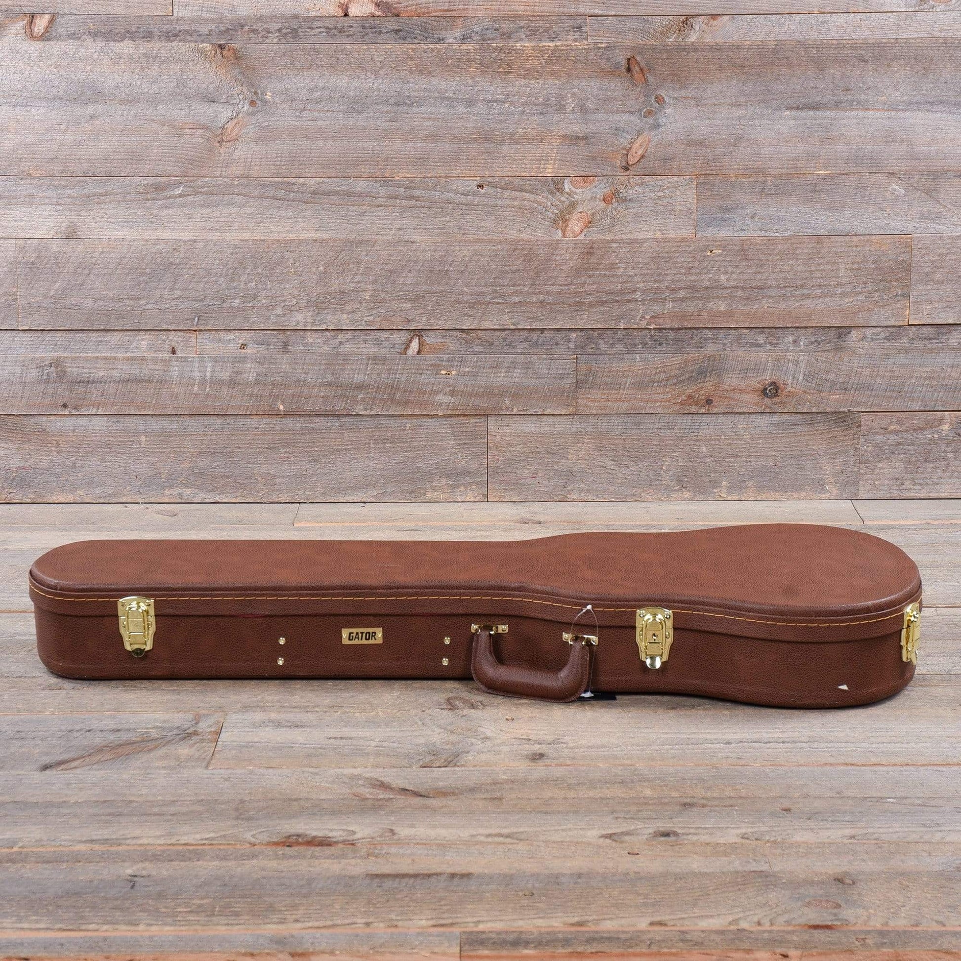 Gator Brown Wood Singlecut Style Guitar Case Accessories / Cases and Gig Bags / Guitar Cases
