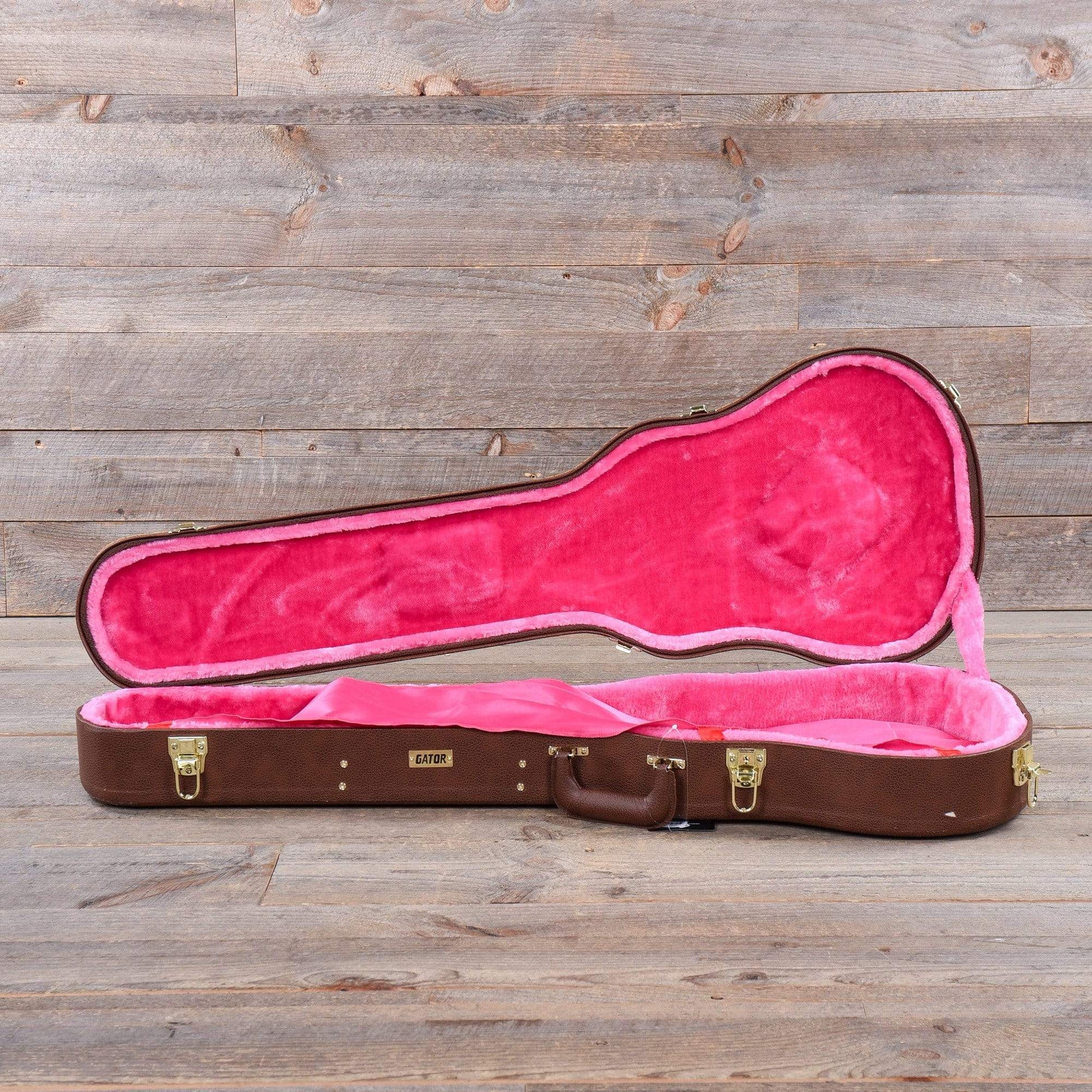 Gator Brown Wood Singlecut Style Guitar Case Accessories / Cases and Gig Bags / Guitar Cases