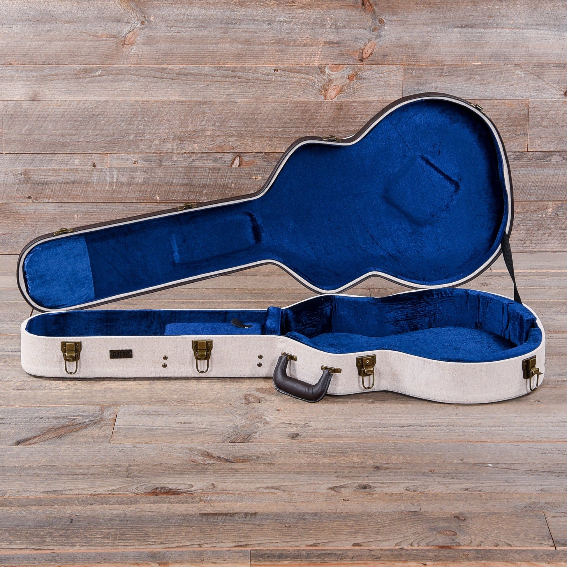 Gator Deluxe Wood ES-335 Case w/Journeyman Burlap Exterior Accessories / Cases and Gig Bags / Guitar Cases