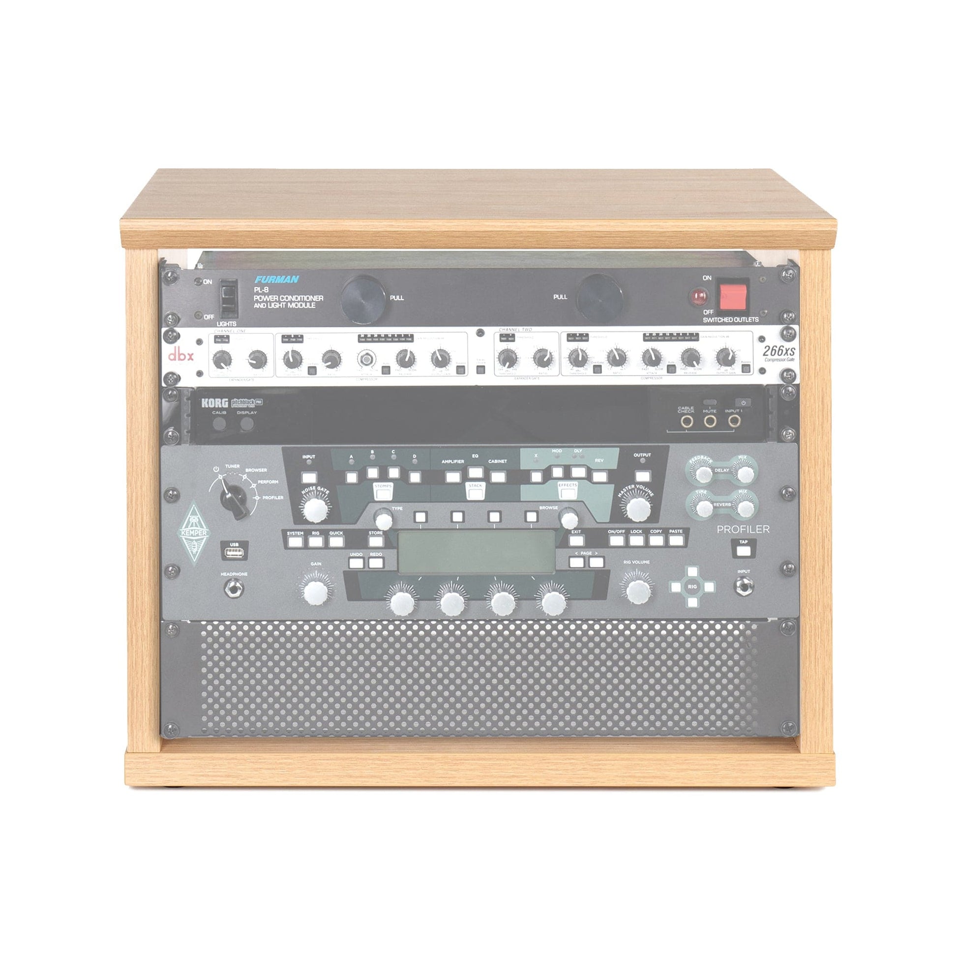 Gator Elite Series Furniture Desktop 8U Studio Rack Maple Accessories / Stands