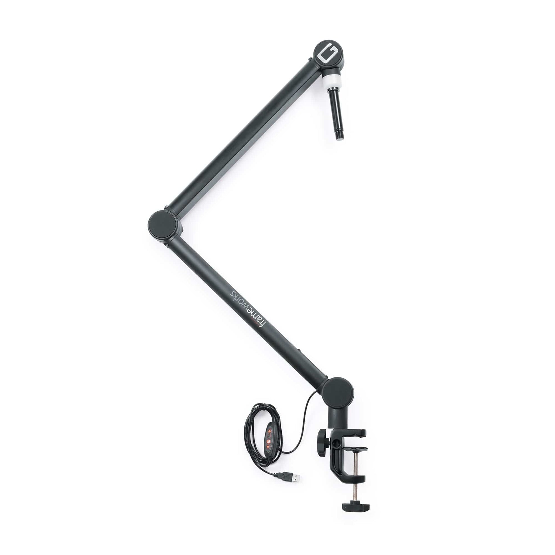 Gator Frameworks Professional Desktop Broadcast/Podcast Microphone Boom Stand w/On-Air Indicator Light Accessories / Stands