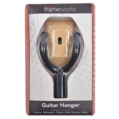 Gator Frameworks Wall Mount Guitar Hanger Maple Accessories / Stands