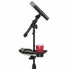 Gator Frameworks Microphone Stand Accessory Tray with Drink Holder and Guitar Pick Tab Accessories / Straps