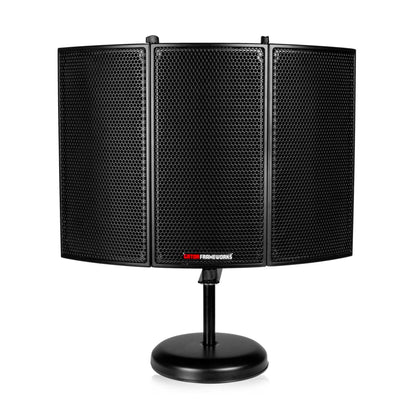 Gator Frameworks Portable Desktop 12x16" Microphone Isolation Shield w/ Round Base Stand Pro Audio / Microphones