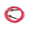 George L's Instrument Cable 15' .155 Vintage Red with Unplated Plugs Accessories / Cables