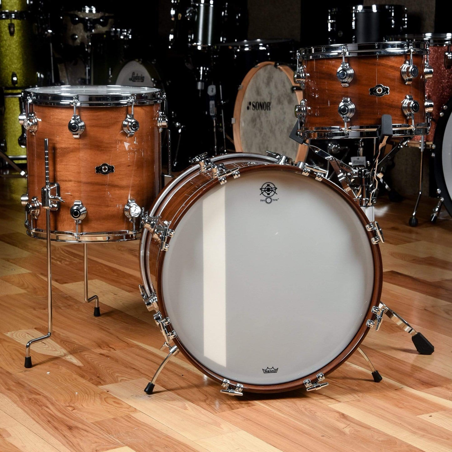 George Way 12/14/20 3pc. Aristocrat Acacia Drum Kit w/Ahead Cases Drums and Percussion / Acoustic Drums / Full Acoustic Kits