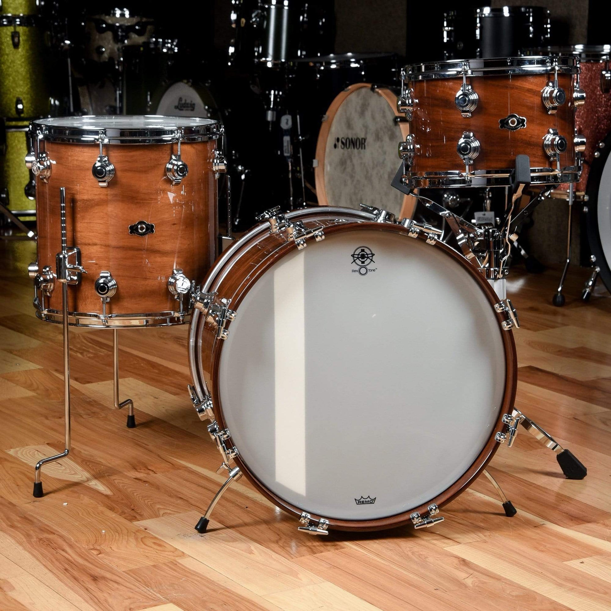 George Way 12/14/20 3pc. Aristocrat Acacia Drum Kit w/Ahead Cases Drums and Percussion / Acoustic Drums / Full Acoustic Kits