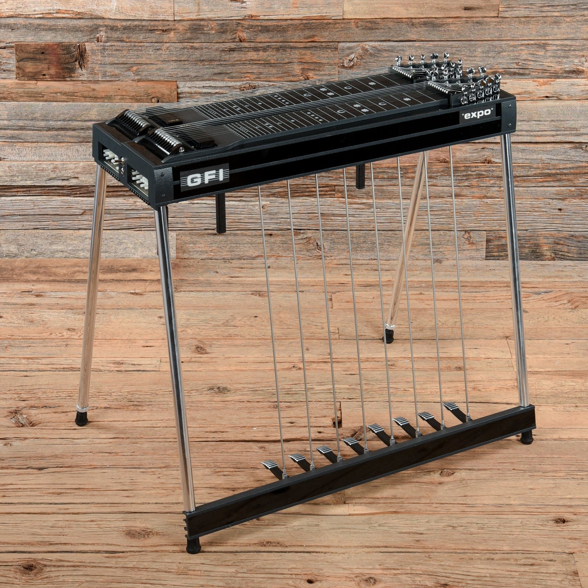 gfi pedal steel GFI Musical Products Expo D-10 E Double Neck 10-String Pedal Steel