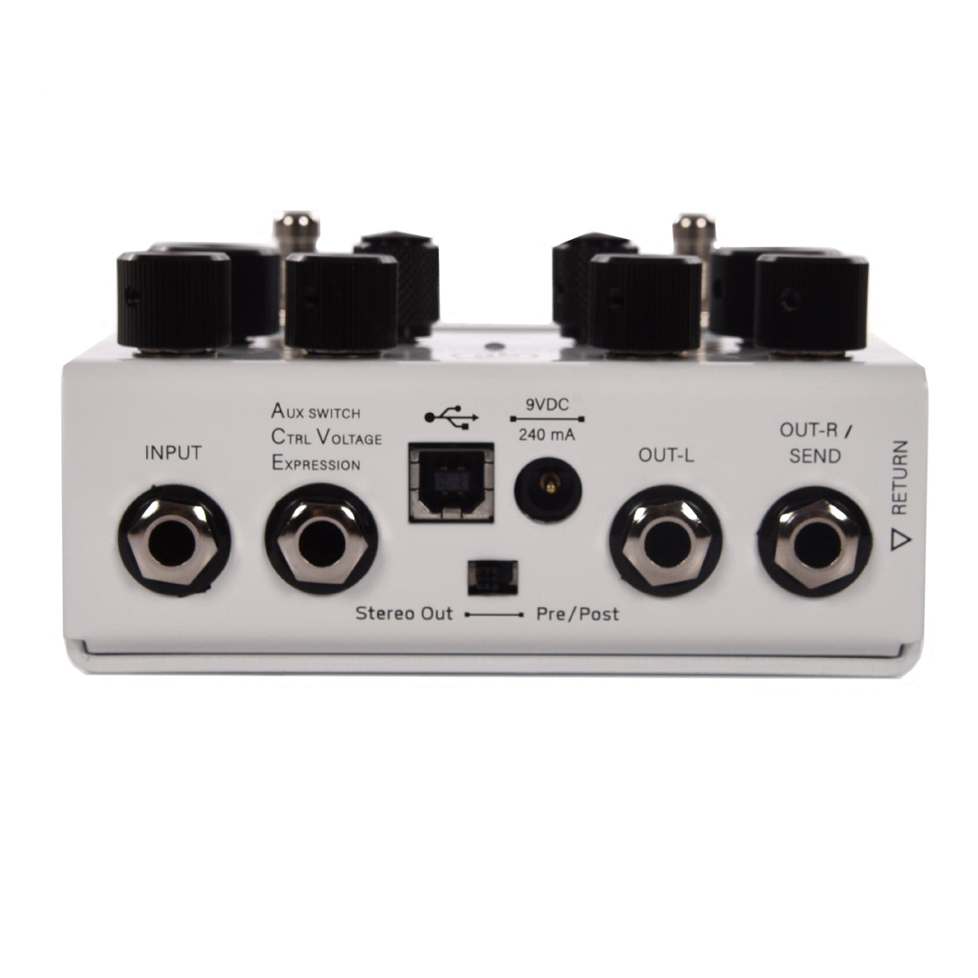 GFI System Custom White Synesthesia Multi-Modulation Pedal