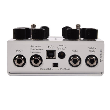 GFI System Custom White Synesthesia Multi-Modulation Pedal