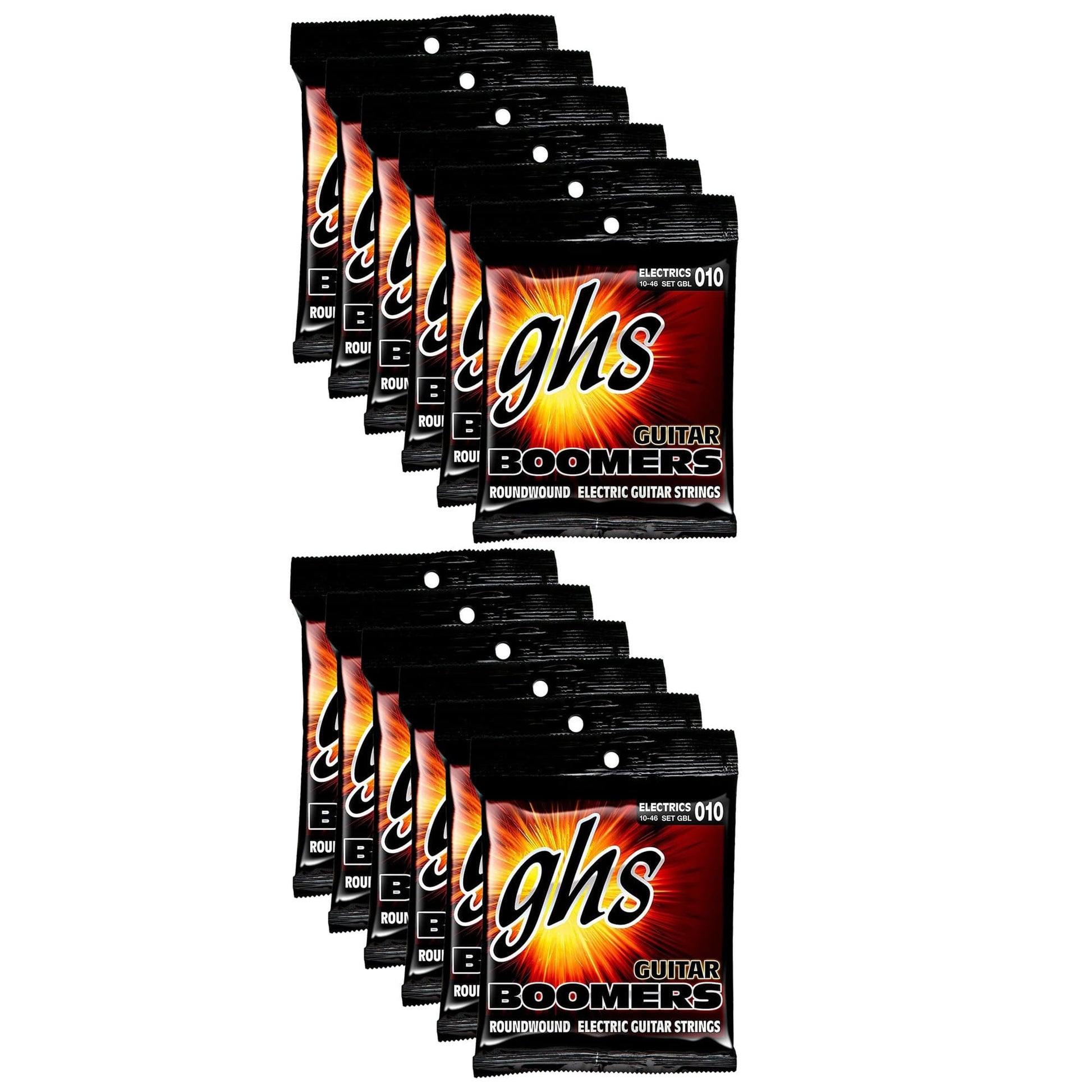 GHS GBL Boomers 10-46 (12 Pack Bundle) Accessories / Strings / Guitar Strings