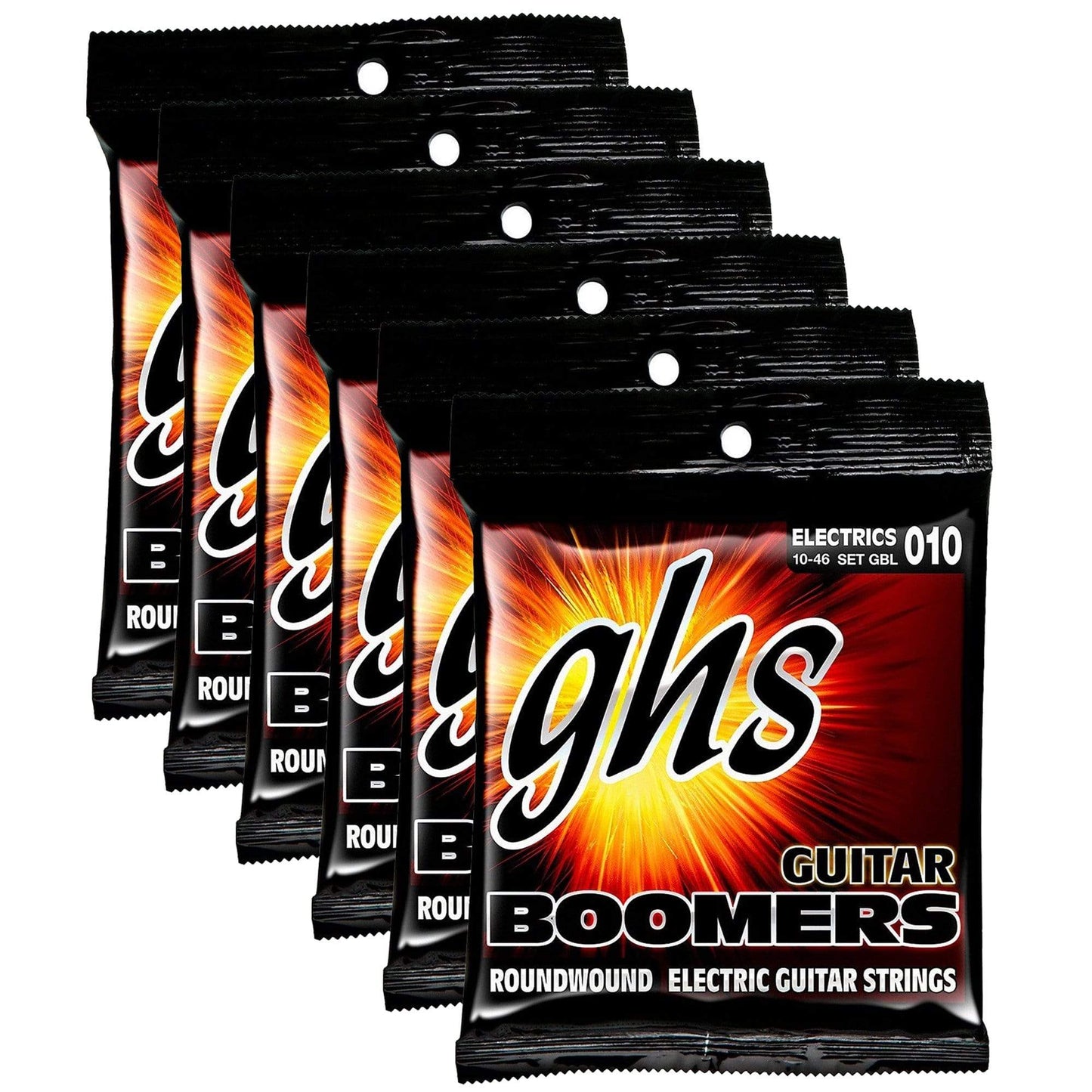 GHS GBL Boomers 10-46 (6 Pack Bundle) Accessories / Strings / Guitar Strings