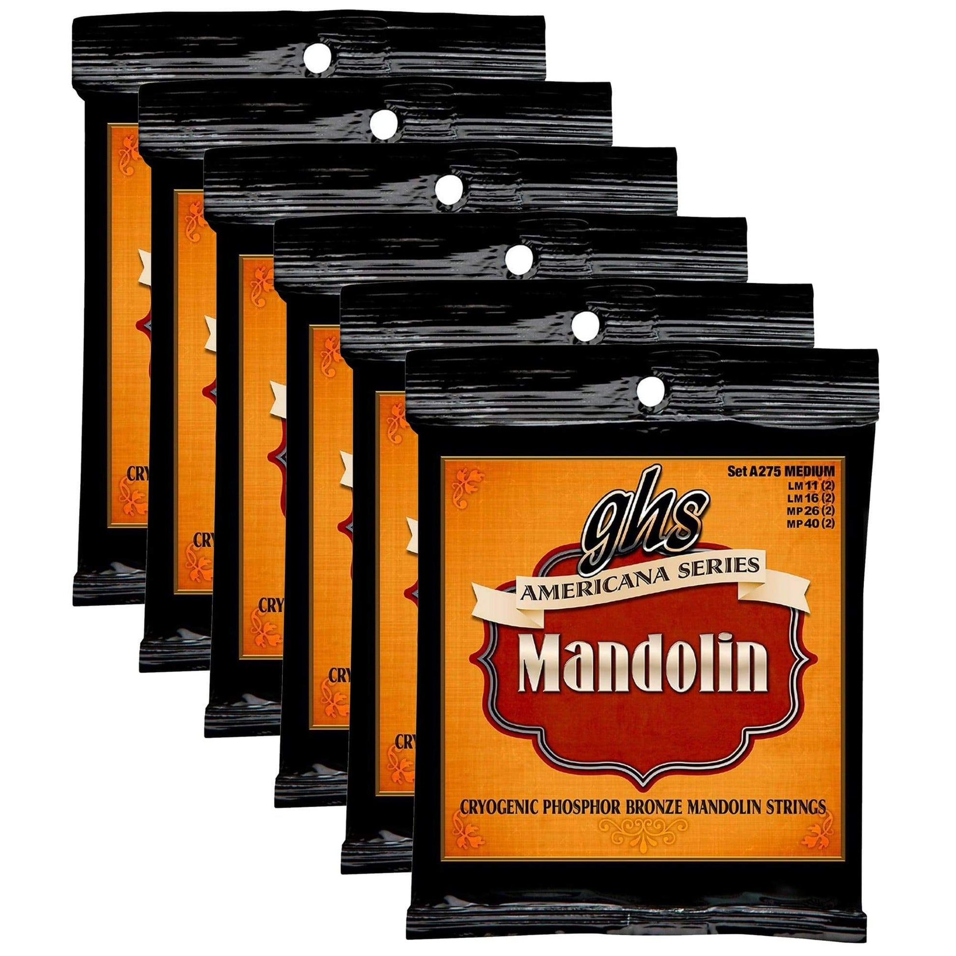 GHS Americana Series Mandolin Strings Medium 11-40 (6 Pack Bundle) Accessories / Strings / Mandolin Strings