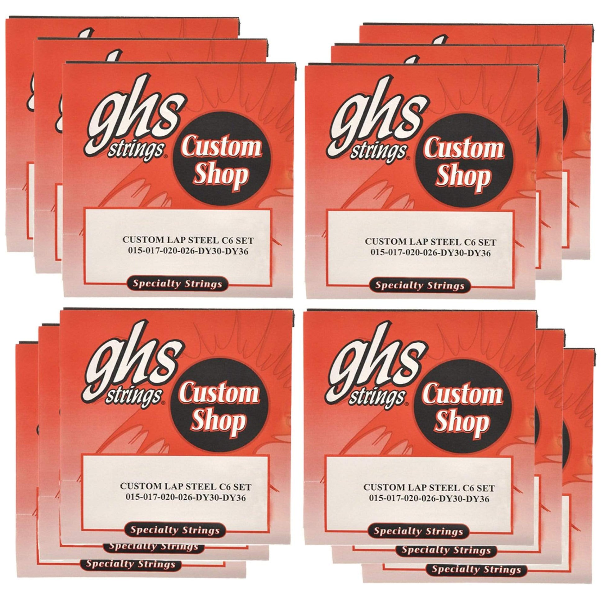GHS Electric Lap Steel Strings C6 Tuning 15-36 (12 Pack Bundle) Accessories / Strings / Other Strings