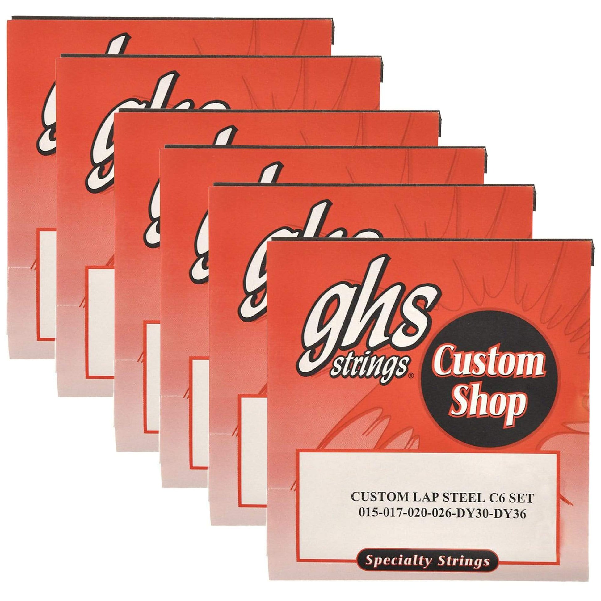 GHS Electric Lap Steel Strings C6 Tuning 15-36 (6 Pack Bundle) Accessories / Strings / Other Strings