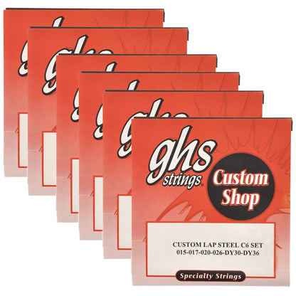 GHS Electric Lap Steel Strings C6 Tuning 15-36 (6 Pack Bundle) Accessories / Strings / Other Strings