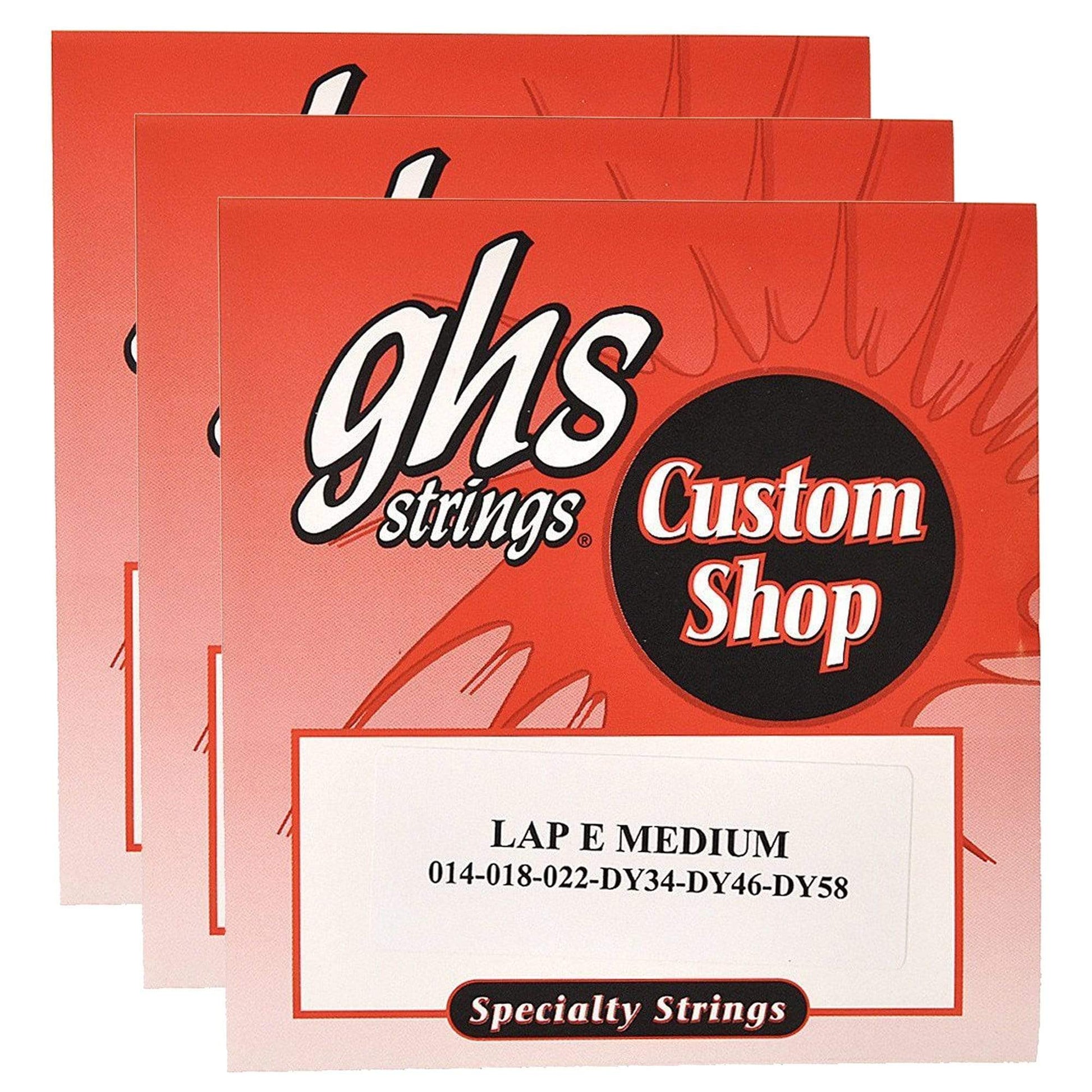 GHS Electric Lap Steel Strings E Tuning 14-58 Medium (3 Pack Bundle) Accessories / Strings / Other Strings