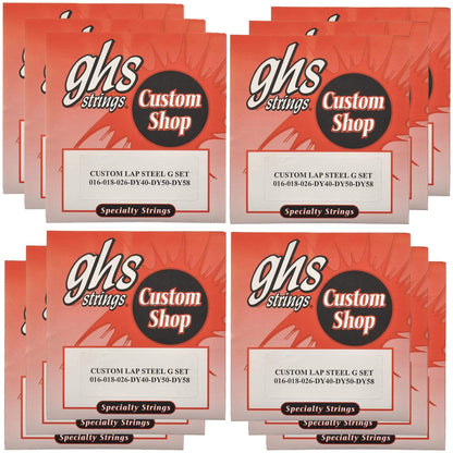 GHS Electric Lap Steel Strings G Tuning 16-58 (12 Pack Bundle) Accessories / Strings / Other Strings