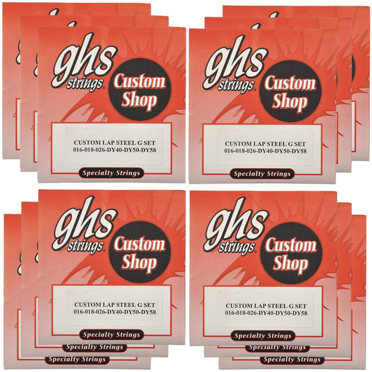 GHS Electric Lap Steel Strings G Tuning 16-58 (12 Pack Bundle) Accessories / Strings / Other Strings