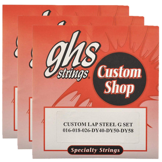 GHS Electric Lap Steel Strings G Tuning 16-58 (3 Pack Bundle) Accessories / Strings / Other Strings