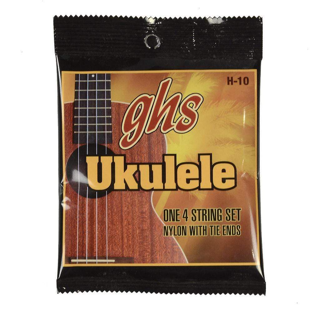 GHS H-10 Hawaiian Ukulele Strings Soprano/Concert Black Nylon Accessories / Strings / Ukulele Strings