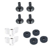 Gibraltar 8mm Flanged Base Tall Cymbal Sleeve (4-Pack), Cymbal Felt Short (4-Pack) and 8mm Heavy Duty Wingnuts (2-Pack) Bundle Drums and Percussion / Parts and Accessories / Drum Parts